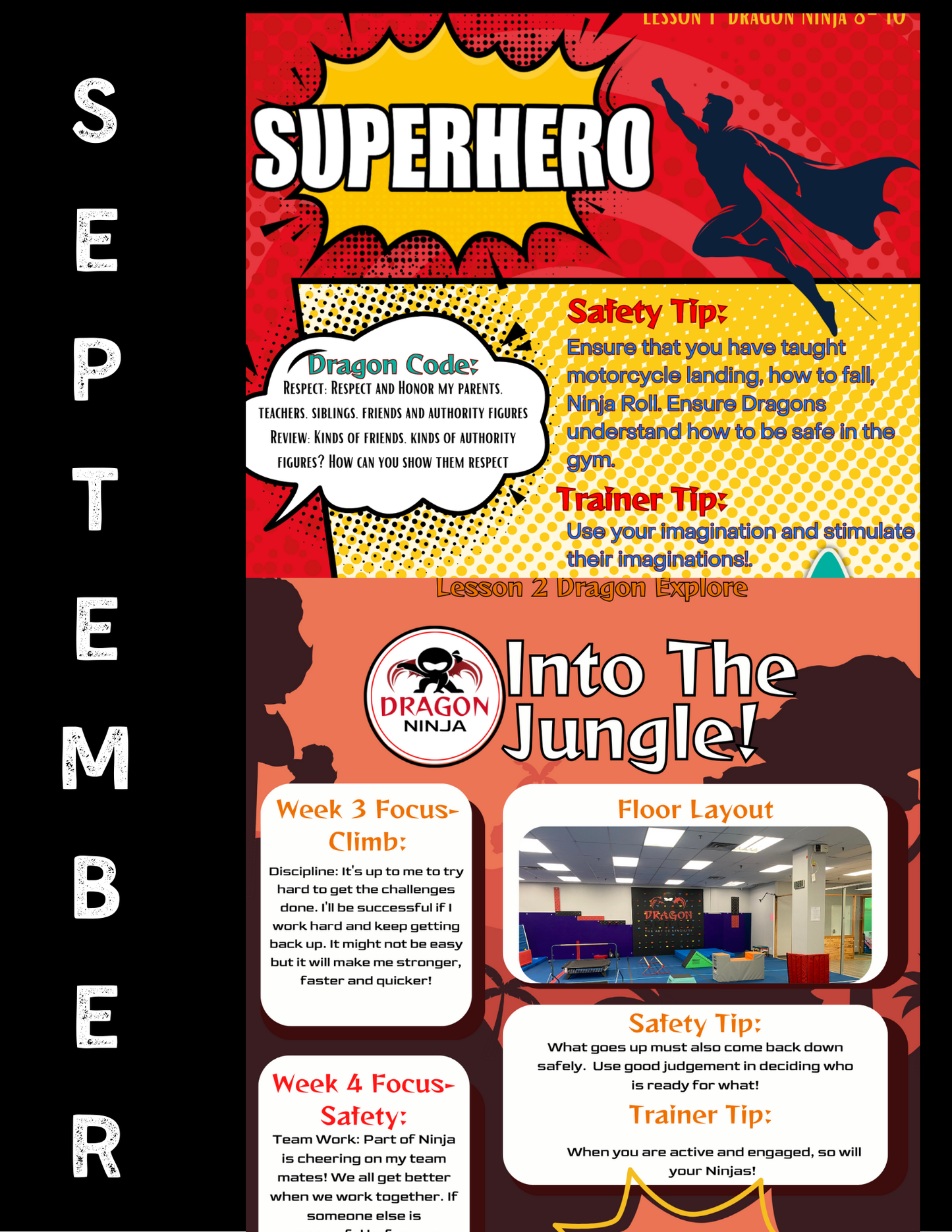 September Ninja Lesson Plans