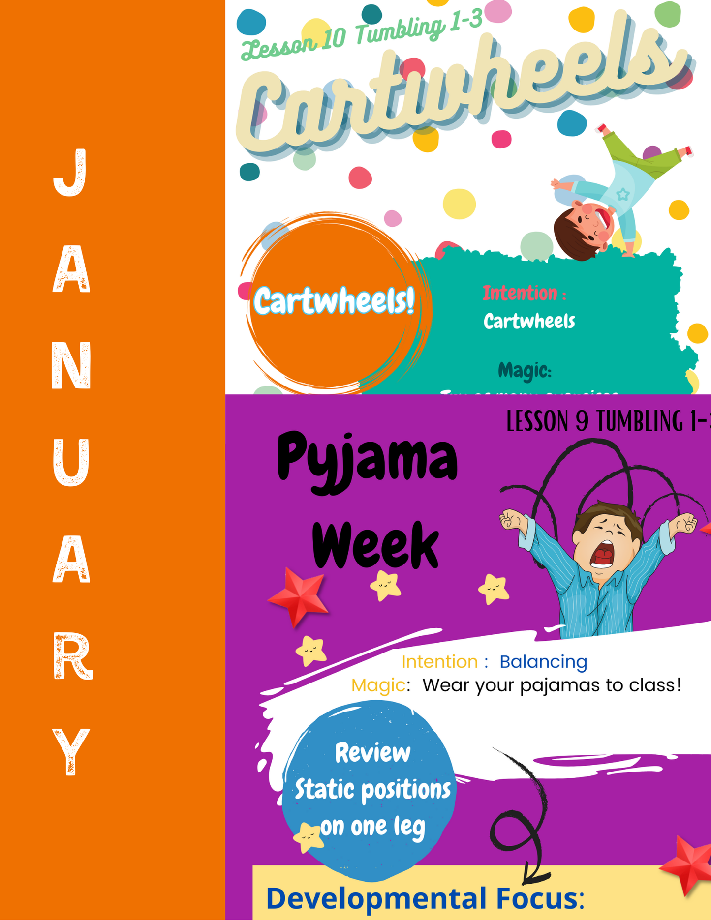 Tumbling January Lesson Plans