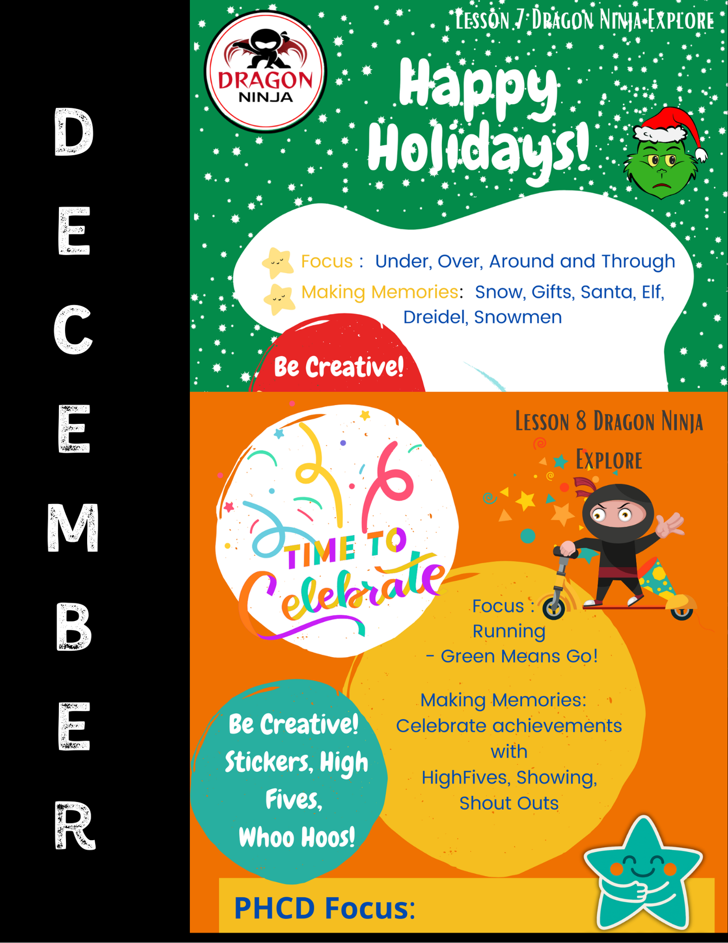 Ninja December Lesson Plans