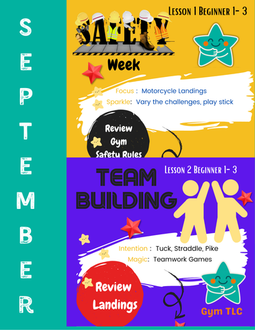 September Gymnastics Lesson Plans