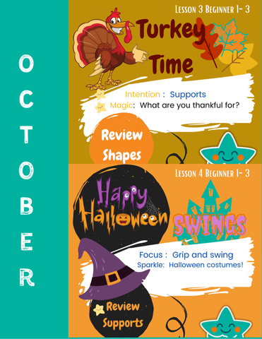 October Gymnastics Lesson Plans