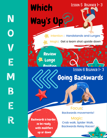 November Gymnastics Lesson Plans