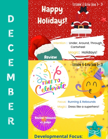 December Gymnastics Lesson Plans