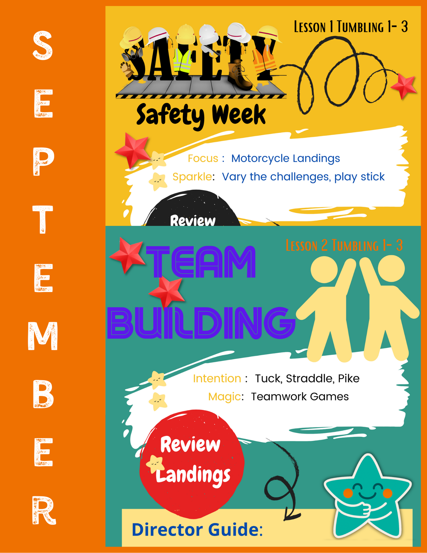 Tumbling September Lesson Plans